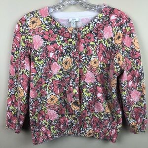 ♥️J. Jill | Floral button down petite swea…